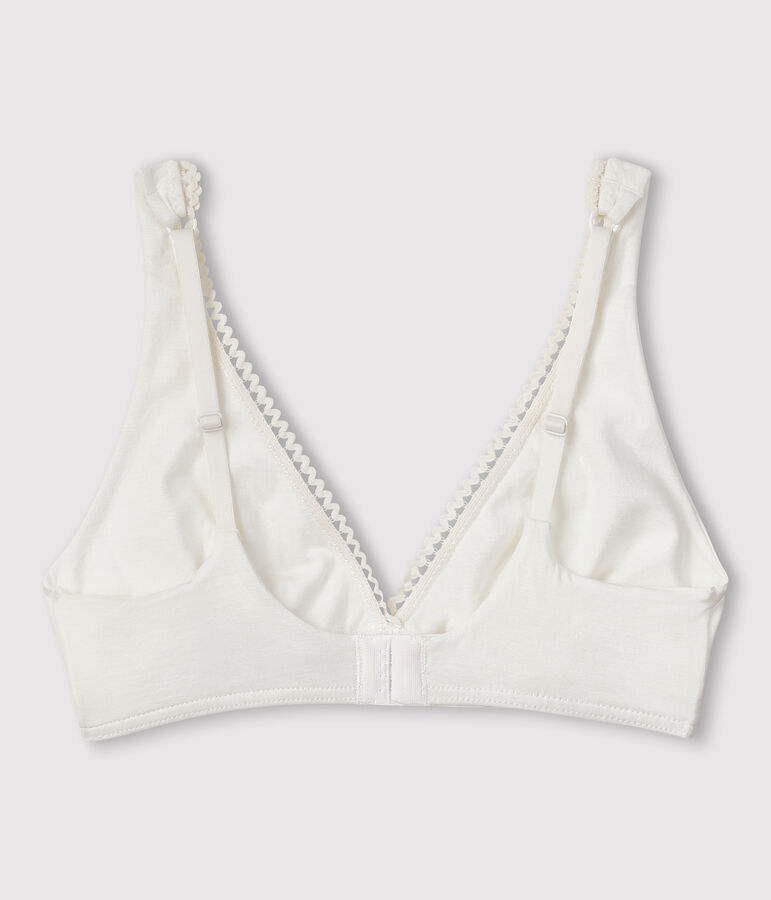 Women's Stretch Cotton Bra MARSHMALLOW white