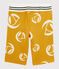 Boys' Knit Bermuda Shorts BOUDOR yellow/MARSHMALLOW white