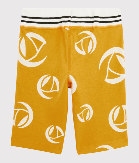 Boys' Knit Bermuda Shorts BOUDOR yellow/MARSHMALLOW white