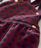 Baby girl's gingham dress OGRE red/SMOKING blue