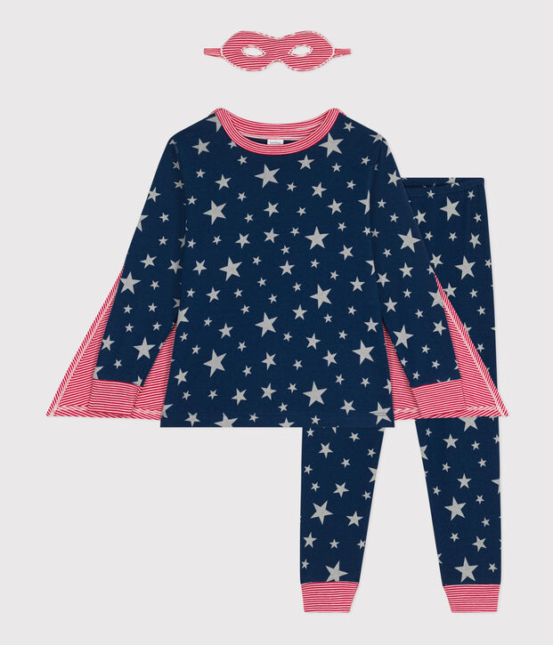 Children's glow-in-the-dark cotton pyjama fancy dress gift set multicolor