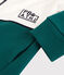 Boys' Fleece Hoodie MARSHMALLOW white/PINEDE green