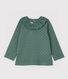 Baby Girls' Cotton Blouse with Ruff