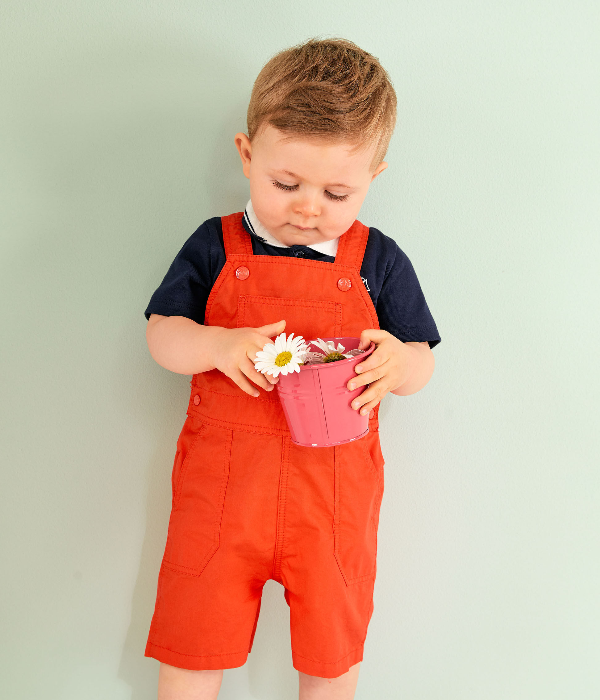Baby Petit Bateau Shorts Orange-6 Months