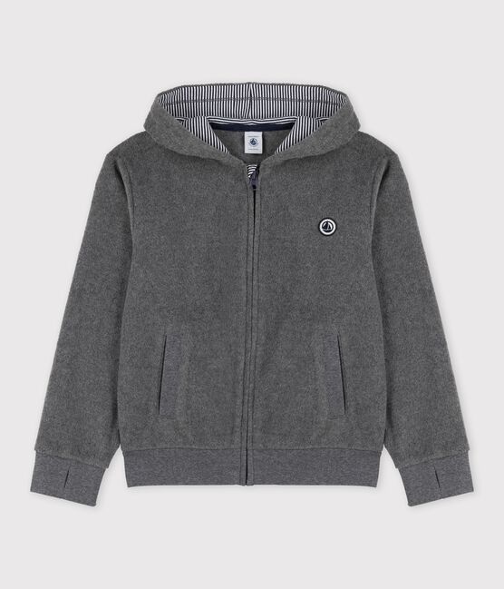 Children's Unisex Fleece Hoodie GRIS FONCE grey/DARK GREY