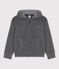 Children's Unisex Fleece Hoodie GRIS FONCE grey/DARK GREY