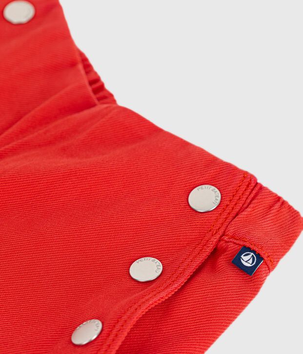 Children's denim trousers red