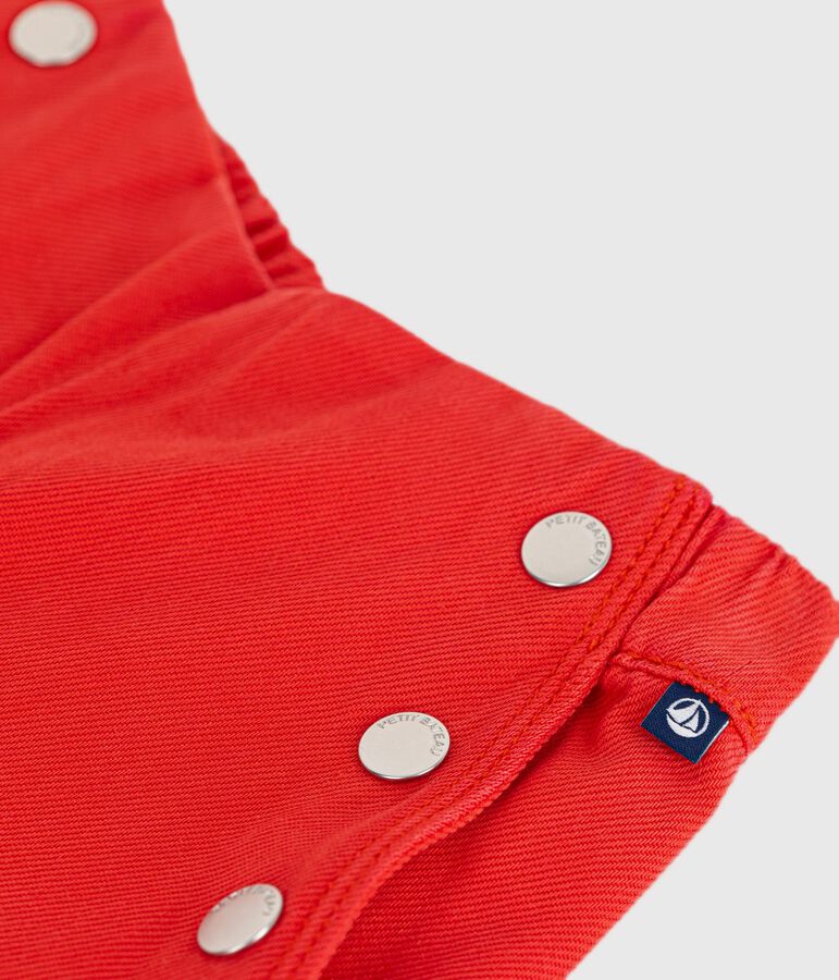 Children's denim trousers red