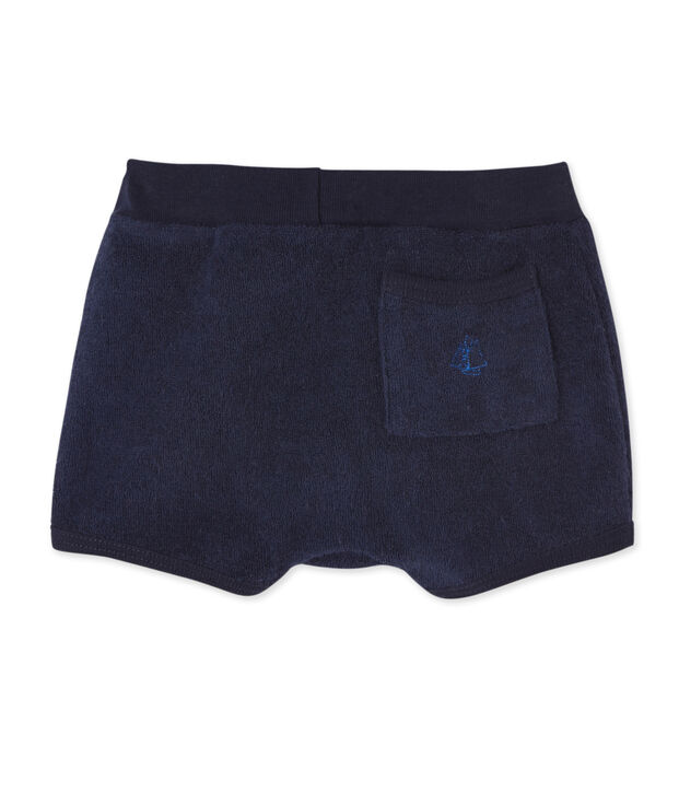 Short b&eacute;b&eacute; gar&ccedil;on en bouclette &eacute;ponge blue