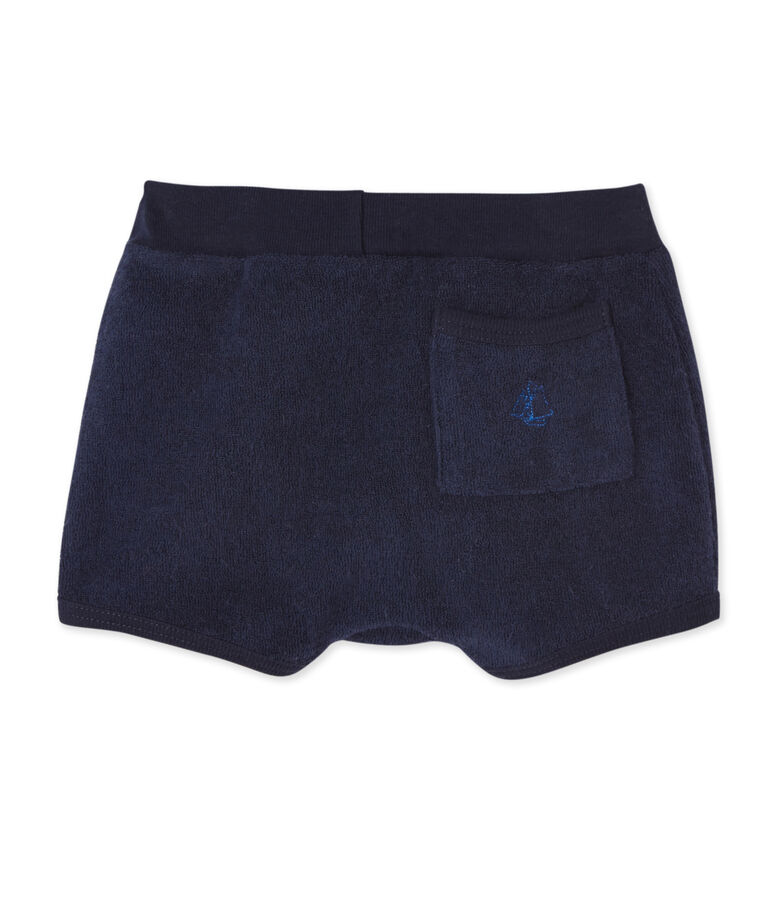 Short b&eacute;b&eacute; gar&ccedil;on en bouclette &eacute;ponge blue