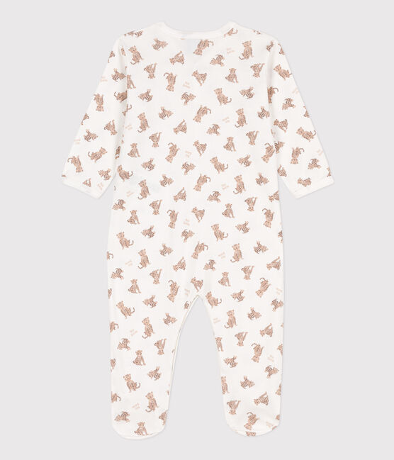 Printed Cotton Sleepsuit MARSHMALLOW white/MULTICO white
