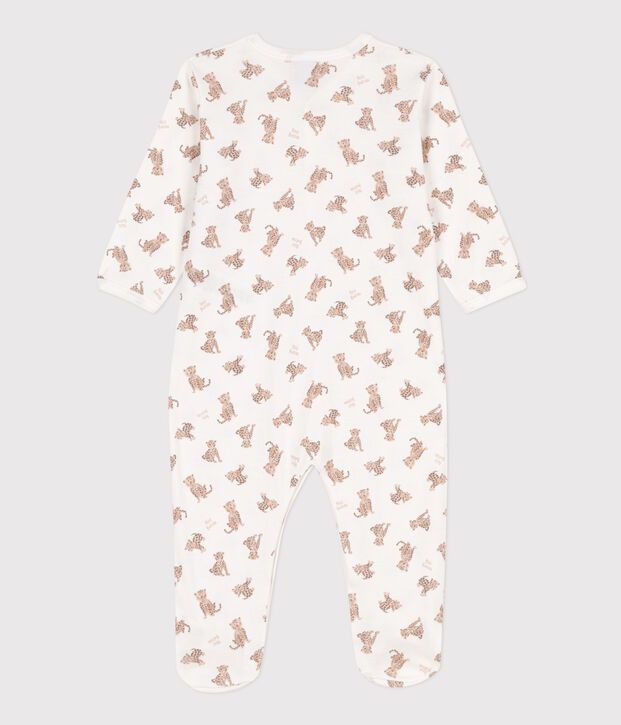 Printed Cotton Sleepsuit white/multicolor