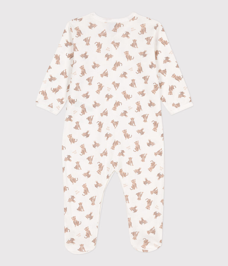 Printed Cotton Sleepsuit white/multicolor