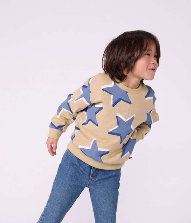 Children's star print cotton sweatshirt multicolor/blue/multicolor