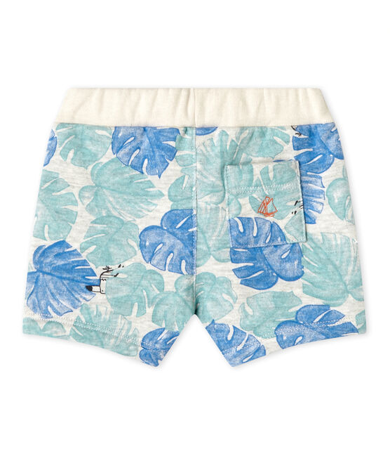 Baby boy's print shorts BELUGA grey/MULTICO white
