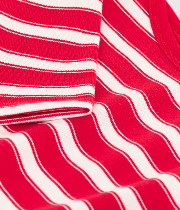 Children's Unisex Thick Cotton Breton Top red/white