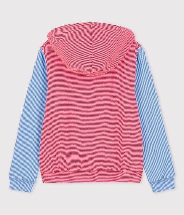 Women's Organic Cotton Hoodie red/white