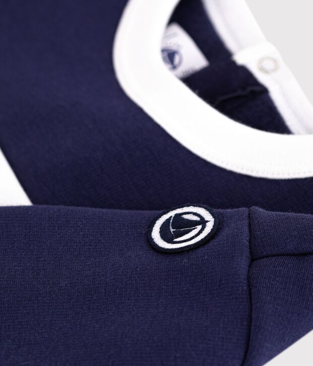 Babies colourblock cotton sweatshirt blue/ecru