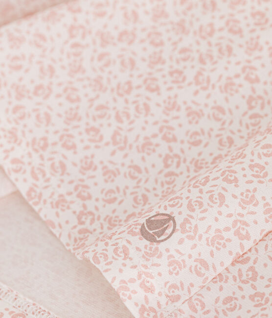 Children's Cotton Floral Patterned Nightdress MARSHMALLOW /PANTY