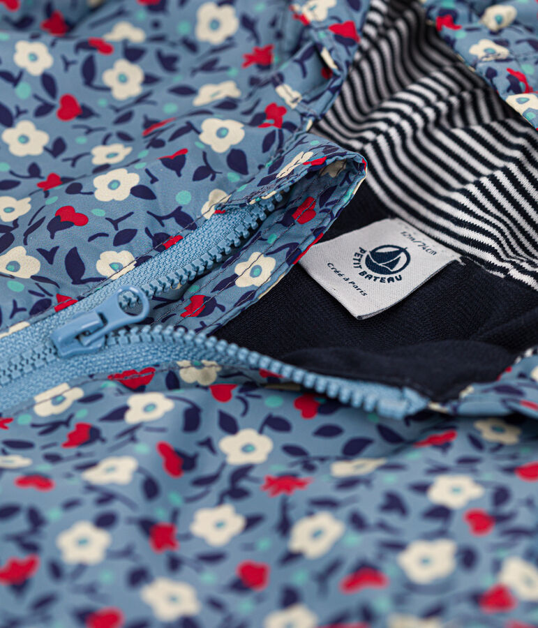 Babies' Recycled Polyester Windbreaker blue/multicolor