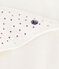 Babies' square cotton bath wrap MARSHMALLOW white/TERKUIT red