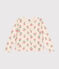 Little girls' fleece cardigan AVALANCHE white/MULTICO