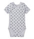 Newborn baby boys' short-sleeved printed bodysuit