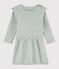 Baby girl's cotton and wool dress BELUGA CHINE grey