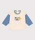 Babies' long-sleeved fine jersey T-shirt