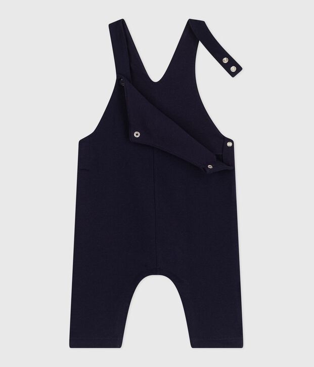 Babies' long-leg plain cotton dungarees SOIR