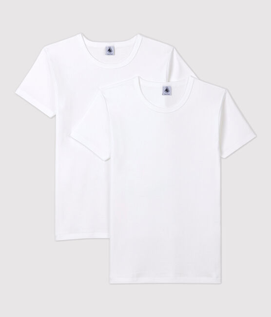Boys' White Short-sleeved T-Shirt - 2-Pack variante 1
