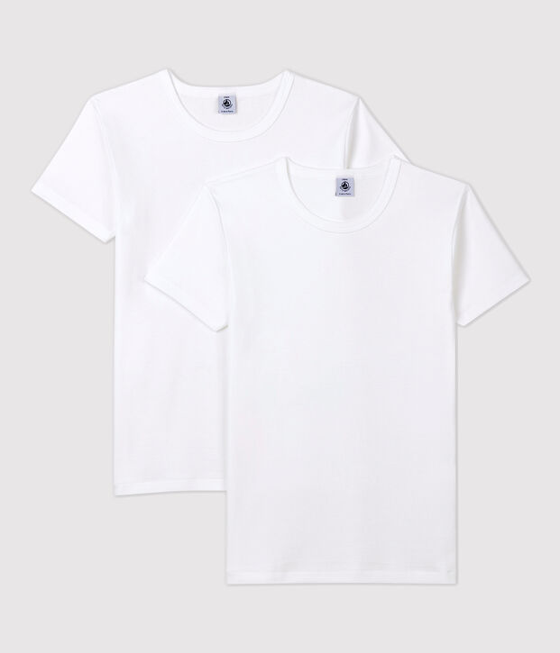 Boys' White Short-sleeved T-Shirt - 2-Pack multicolor
