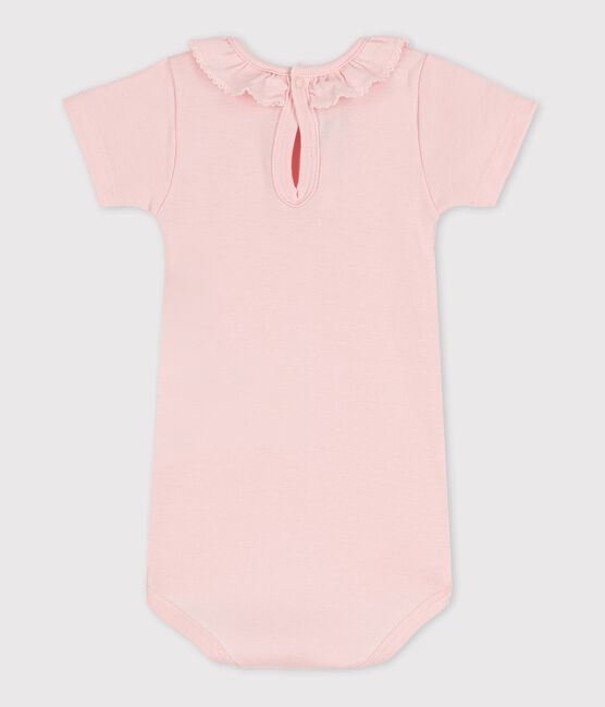 Babies' Short-Sleeved Bodysuit With Ruff MINOIS pink