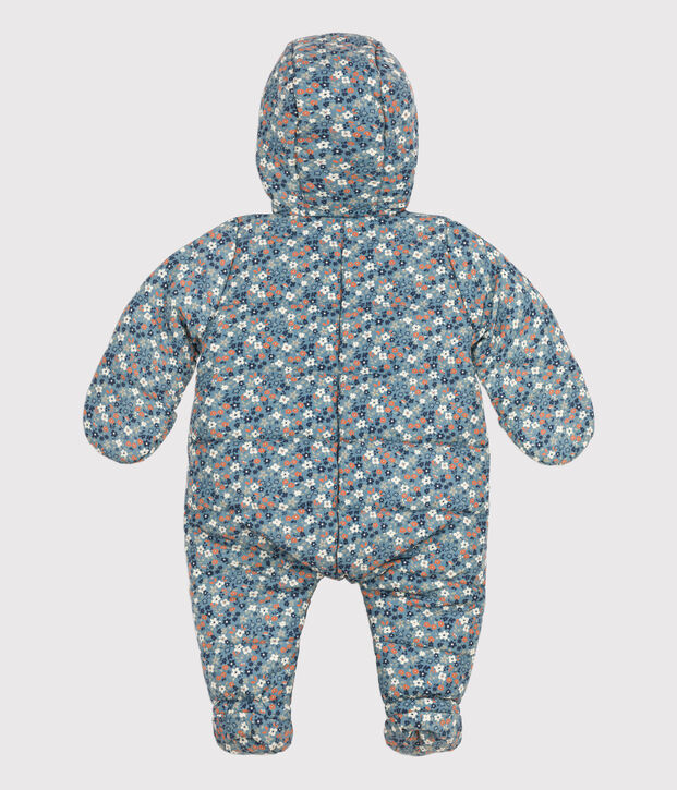 Babies' Recycled Patterned Snowsuit blue/multicolor