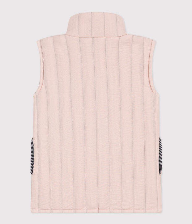 Children's unisex tube knit bodywarmer pink