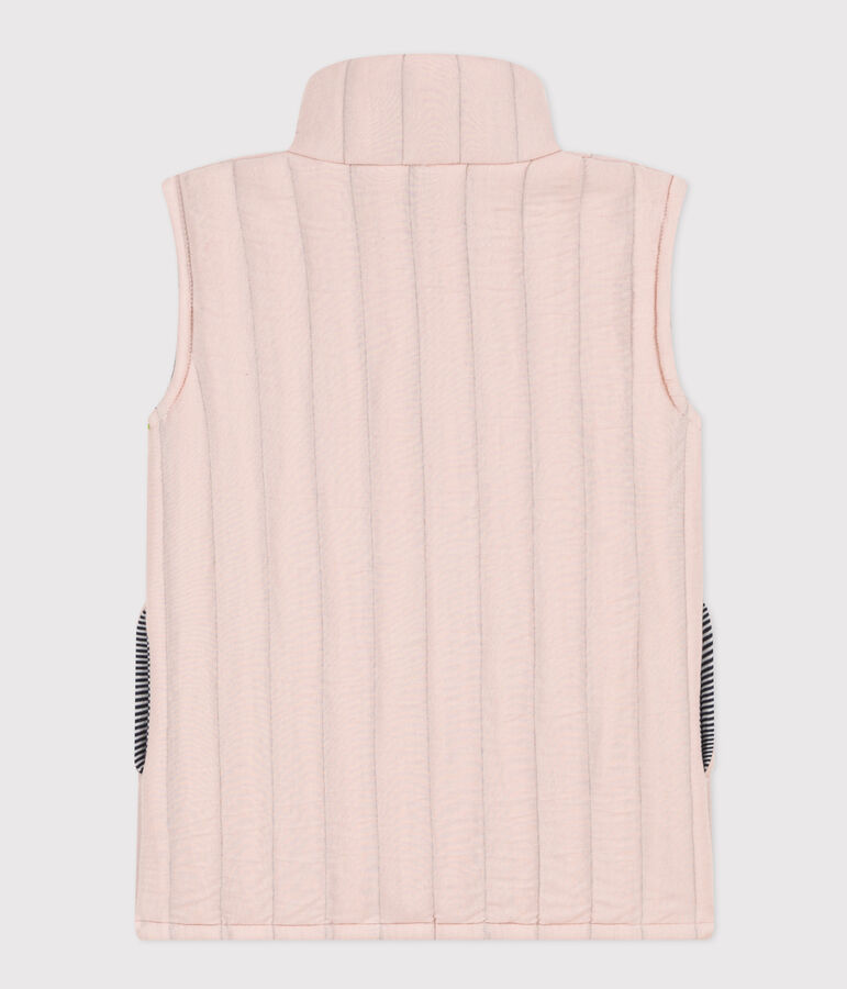 Children's unisex tube knit bodywarmer pink