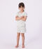 Children's floral print short cotton pyjamas white/multicolor