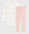 Girls' Fairytale Print Velour Nightdress with Leggings MARSHMALLOW white/MULTICO white