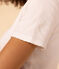 Women's Iconic Cocotte Stitch Cotton T-Shirt ECUME white
