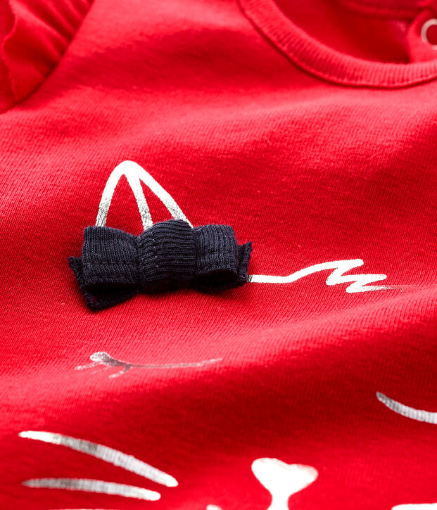 Baby girl's long-sleeved blouse red