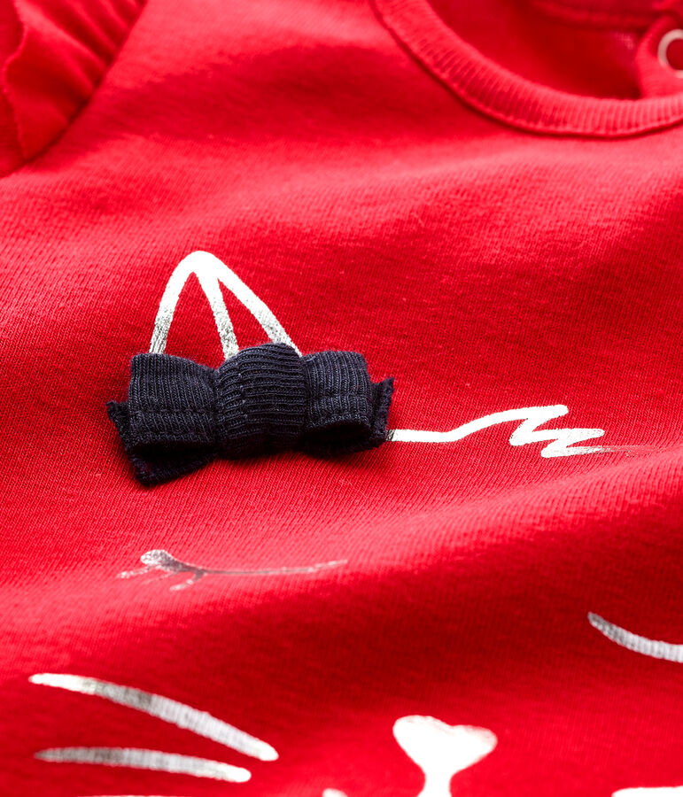 Baby girl's long-sleeved blouse red