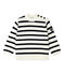 Babies' Wool/Cotton Jumper MARSHMALLOW white/SMOKING blue