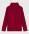 Children's Unisex Cotton Roll Neck SANGRIA red