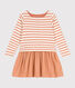 Girls' thick cotton and cotton gauze dress