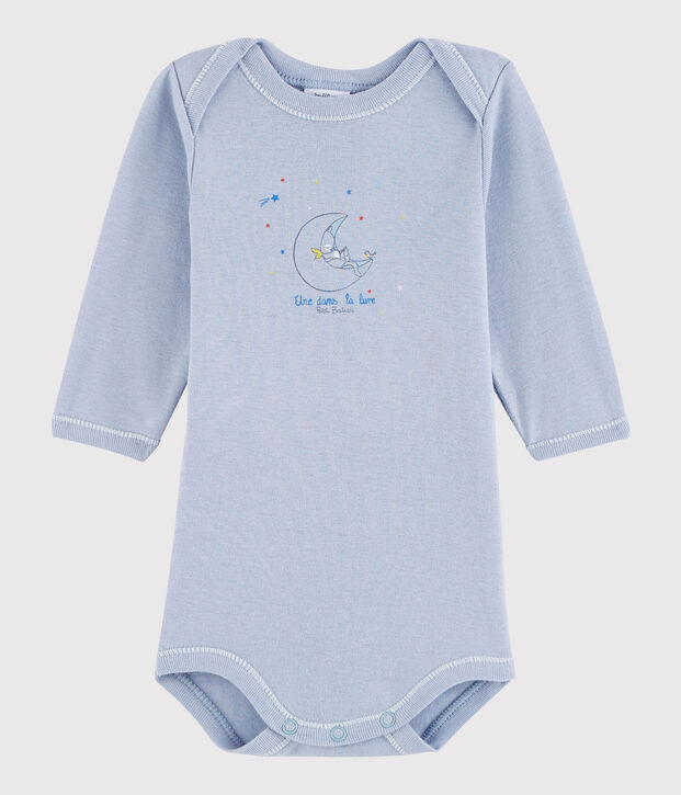 Baby Boys' Long-Sleeved Bodysuit blue