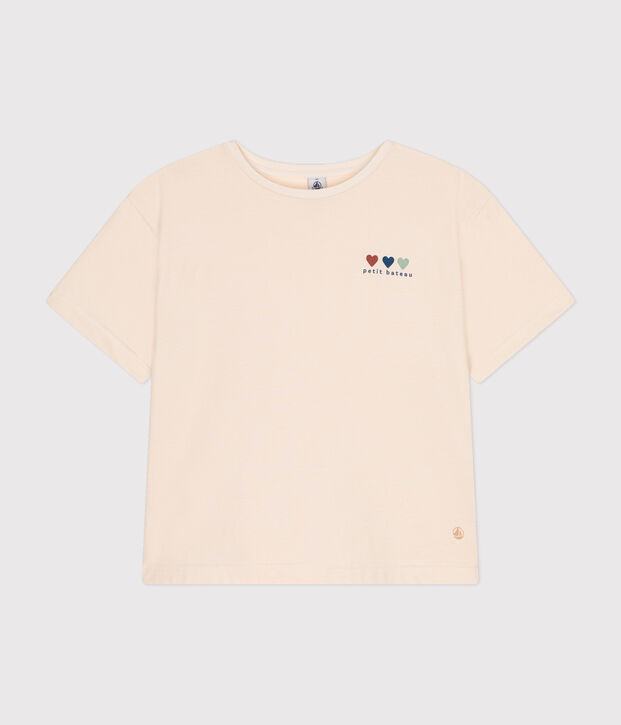 Women's Boxy Cotton T-Shirt Ecru