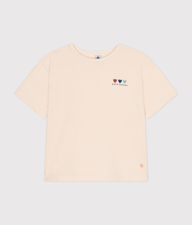 Women's Boxy Cotton T-Shirt Ecru