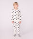 Children's cotton terry pyjamas printed with hearts