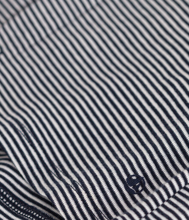 Babies' Stripy Tube Knit Cardigan blue/white