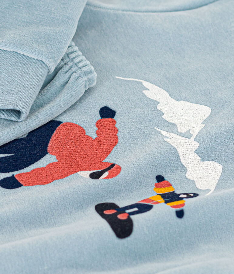 Children's Unisex Velour Pyjamas ENNEIGE blue